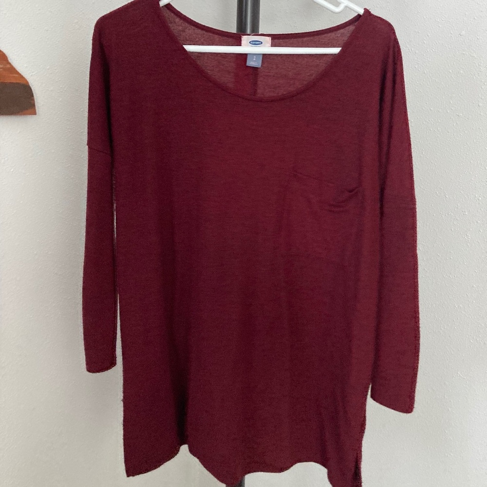 Oversized Maroon Tunic